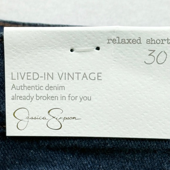 Jessica Simpson Womens Stretch Lived-In Vintage Relaxed Denim Shorts Size 30 NWT - Picture 4 of 12